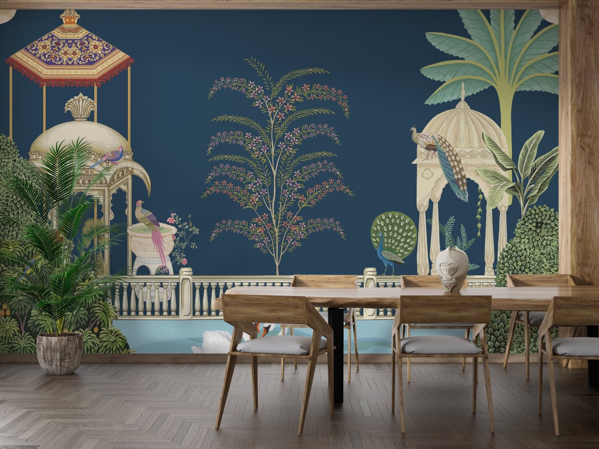 Mughal Garden Wall Mural - Giffywalls