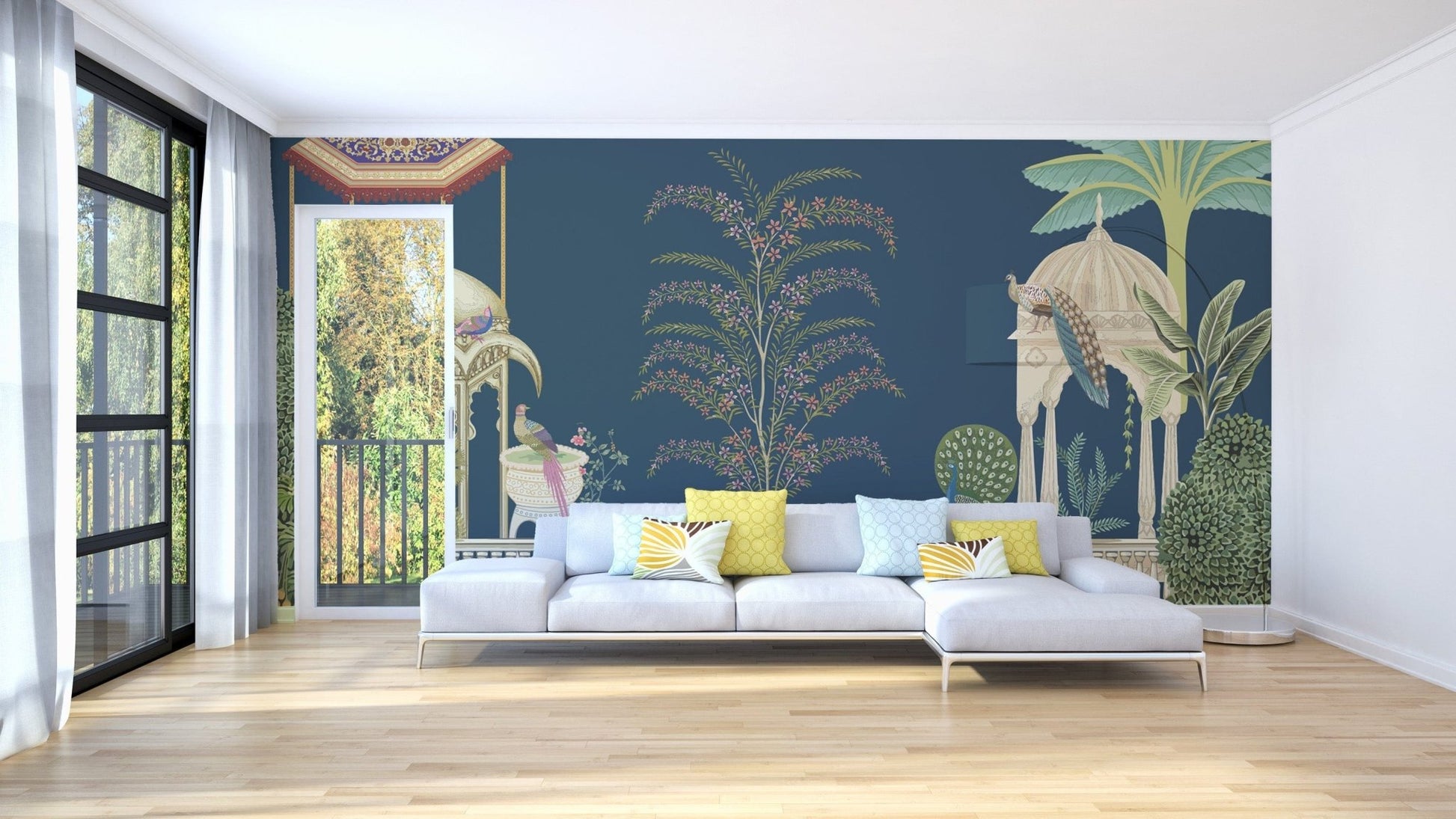 Mughal Garden Wall Mural - Giffywalls
