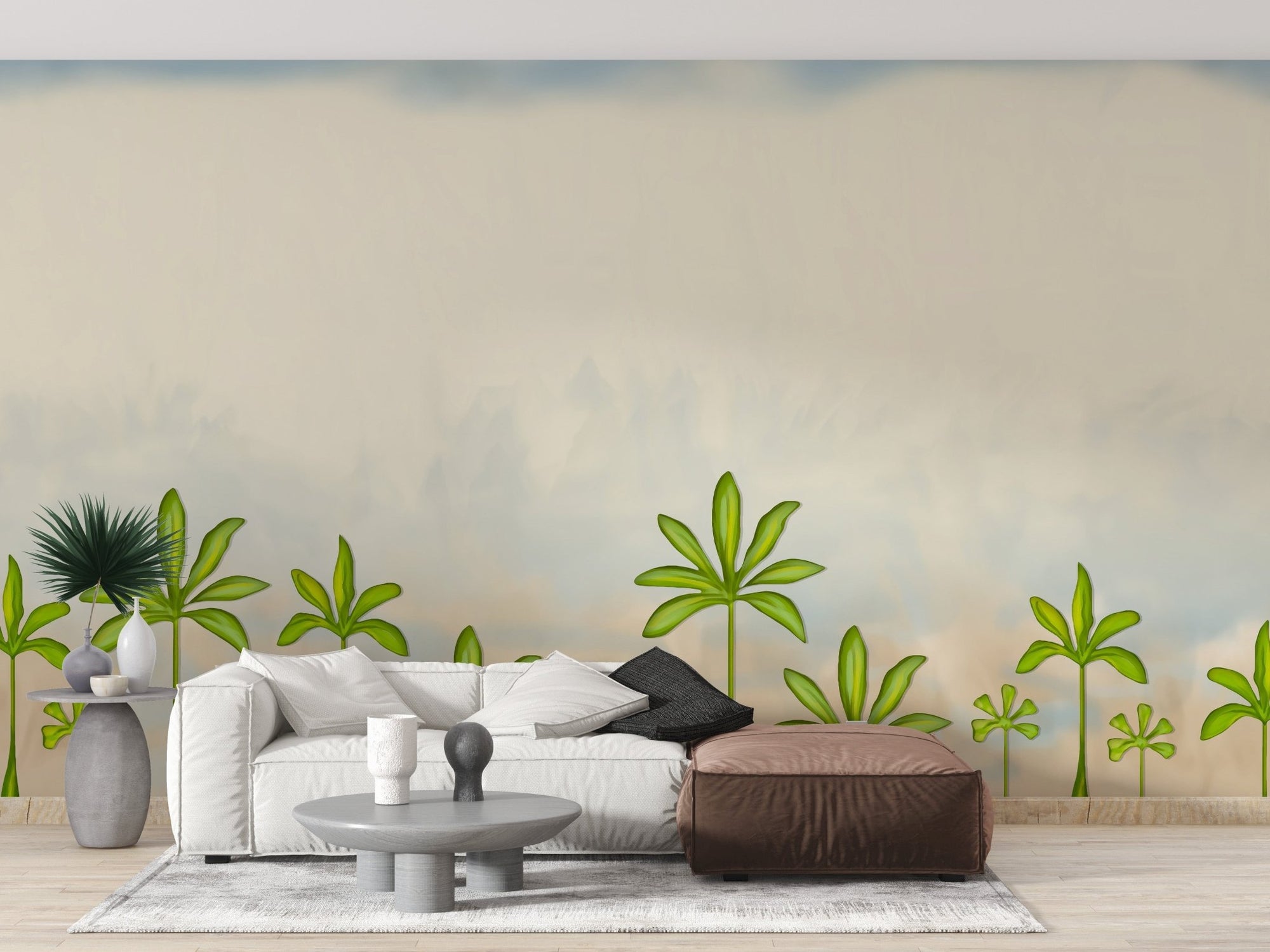 Mughal Garden tree mural  A858