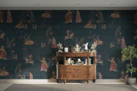 Royal Mughal jungle theme wallpaper

