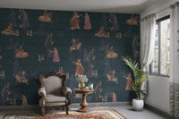 Forest story Mughal style wallpaper

