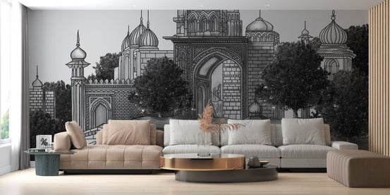 Mughal palace mural A861