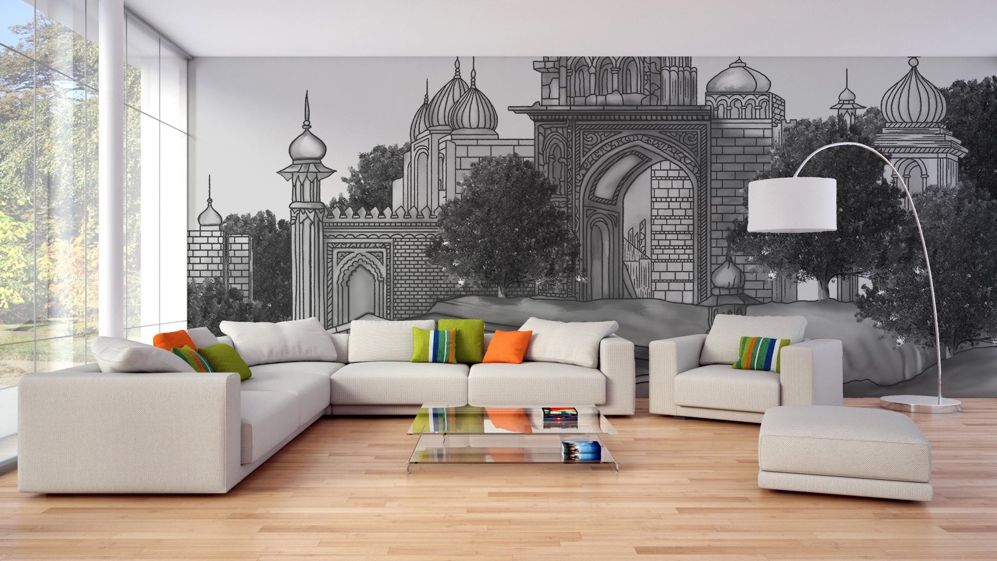 Mughal Mansion Wallpaper Murals - Giffywalls A861
