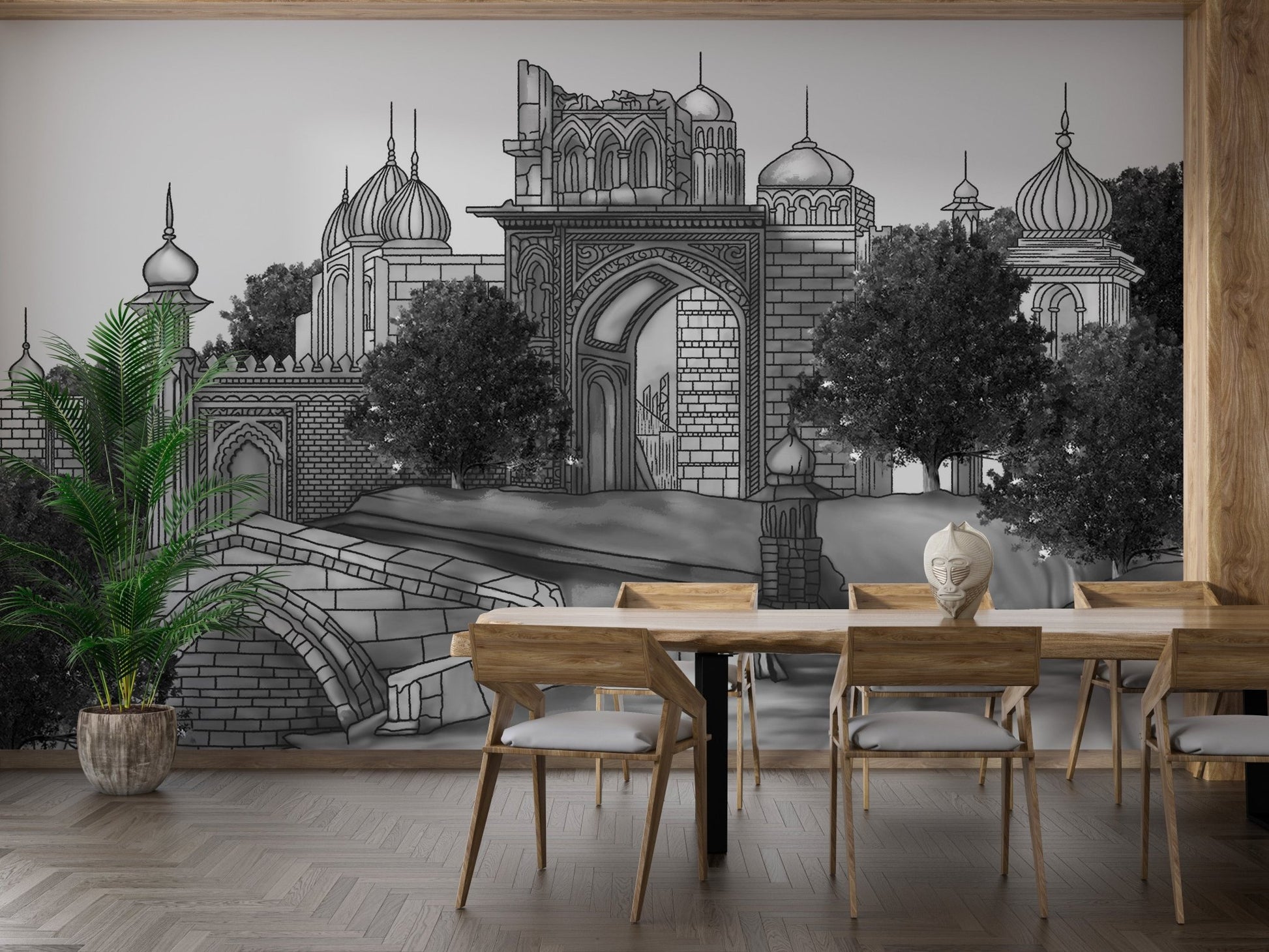 Mughal Mansion Wallpaper Murals - Giffywalls A861