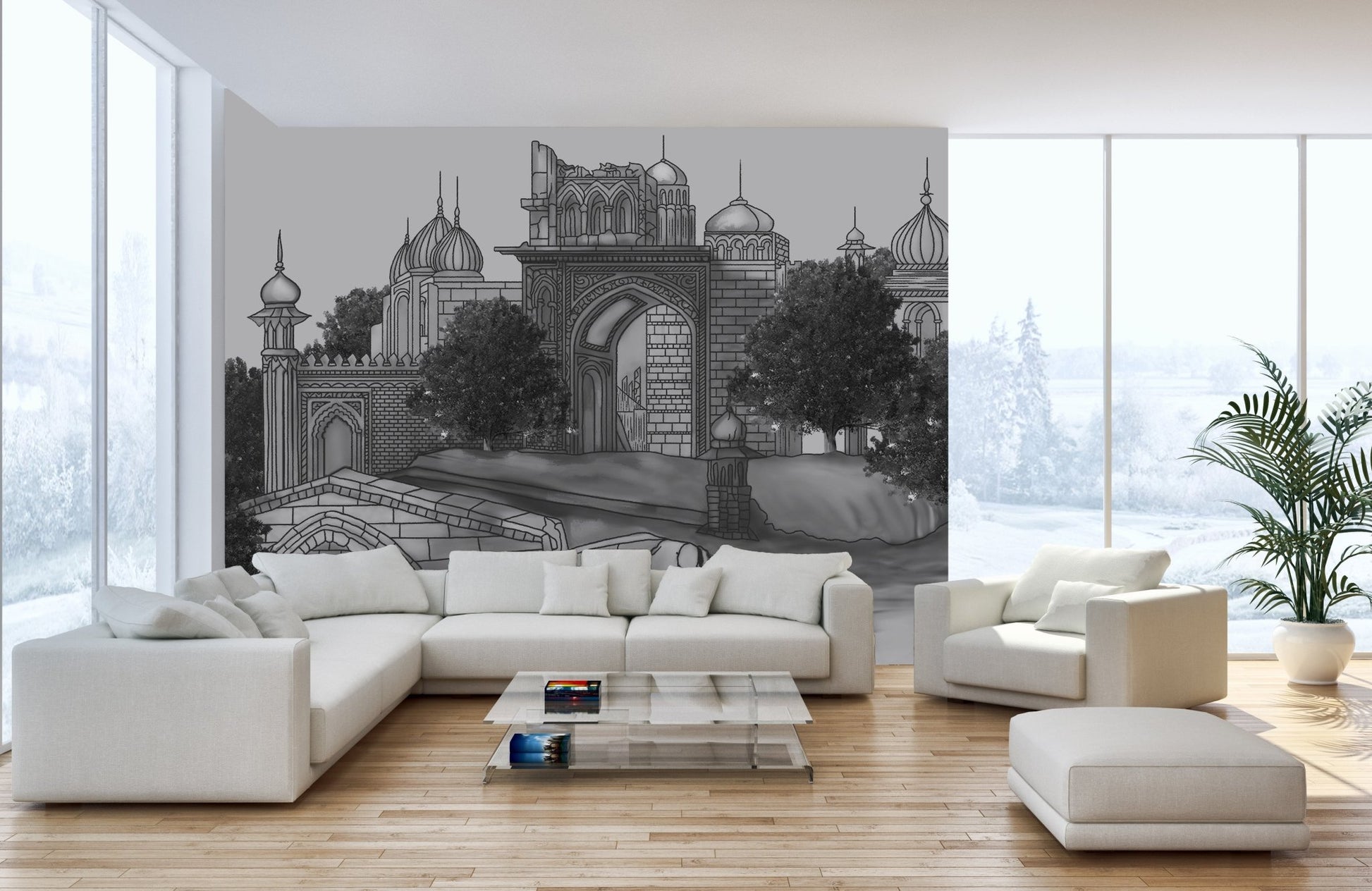 Mughal Mansion Wallpaper Murals - Giffywalls A861