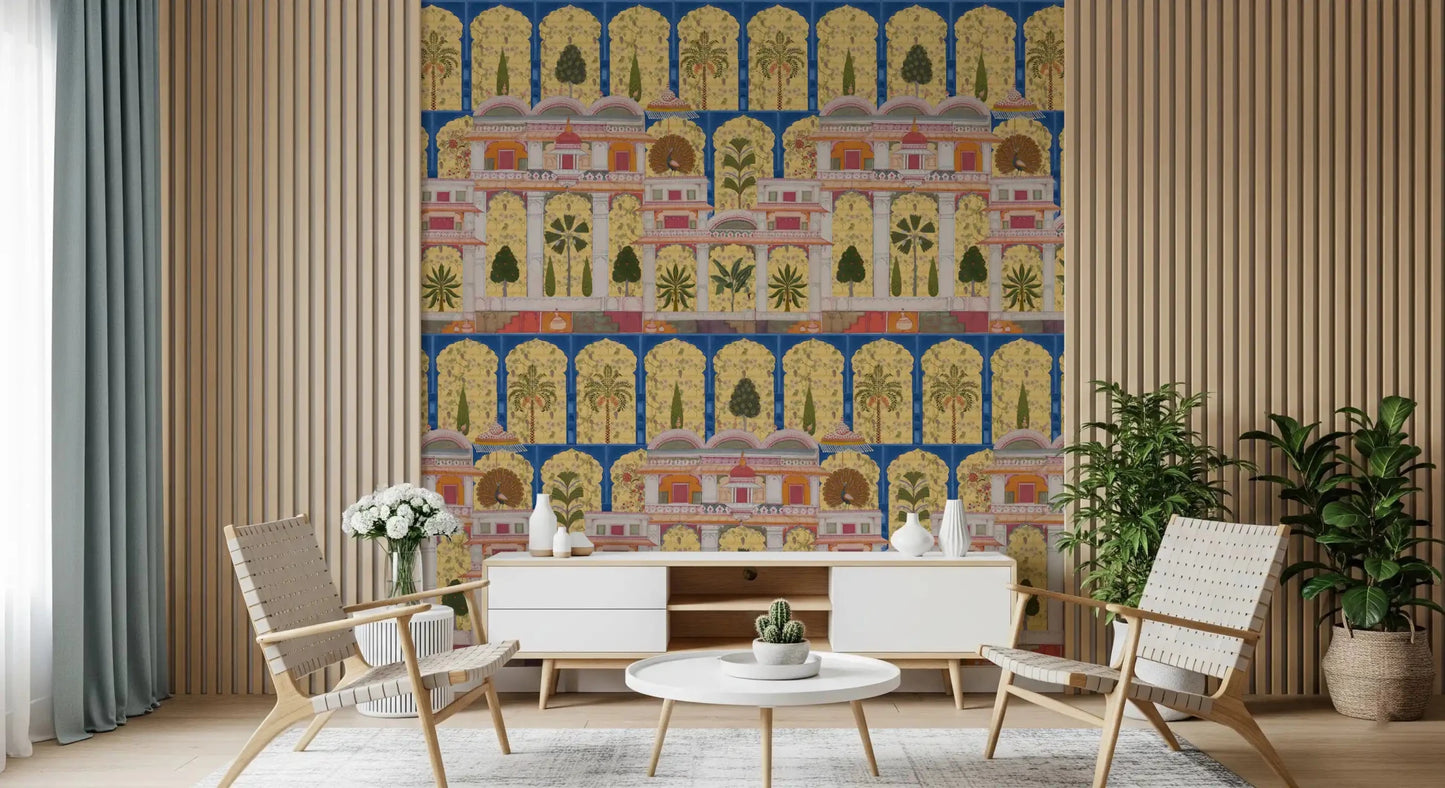 Mughal Palace Garden Wall Mural