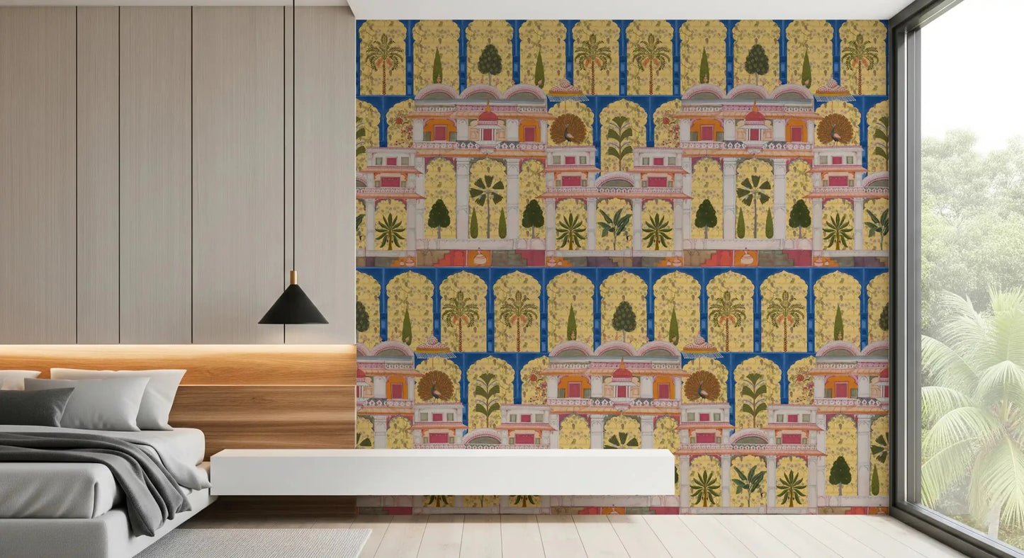 Mughal Palace Garden Wall Mural