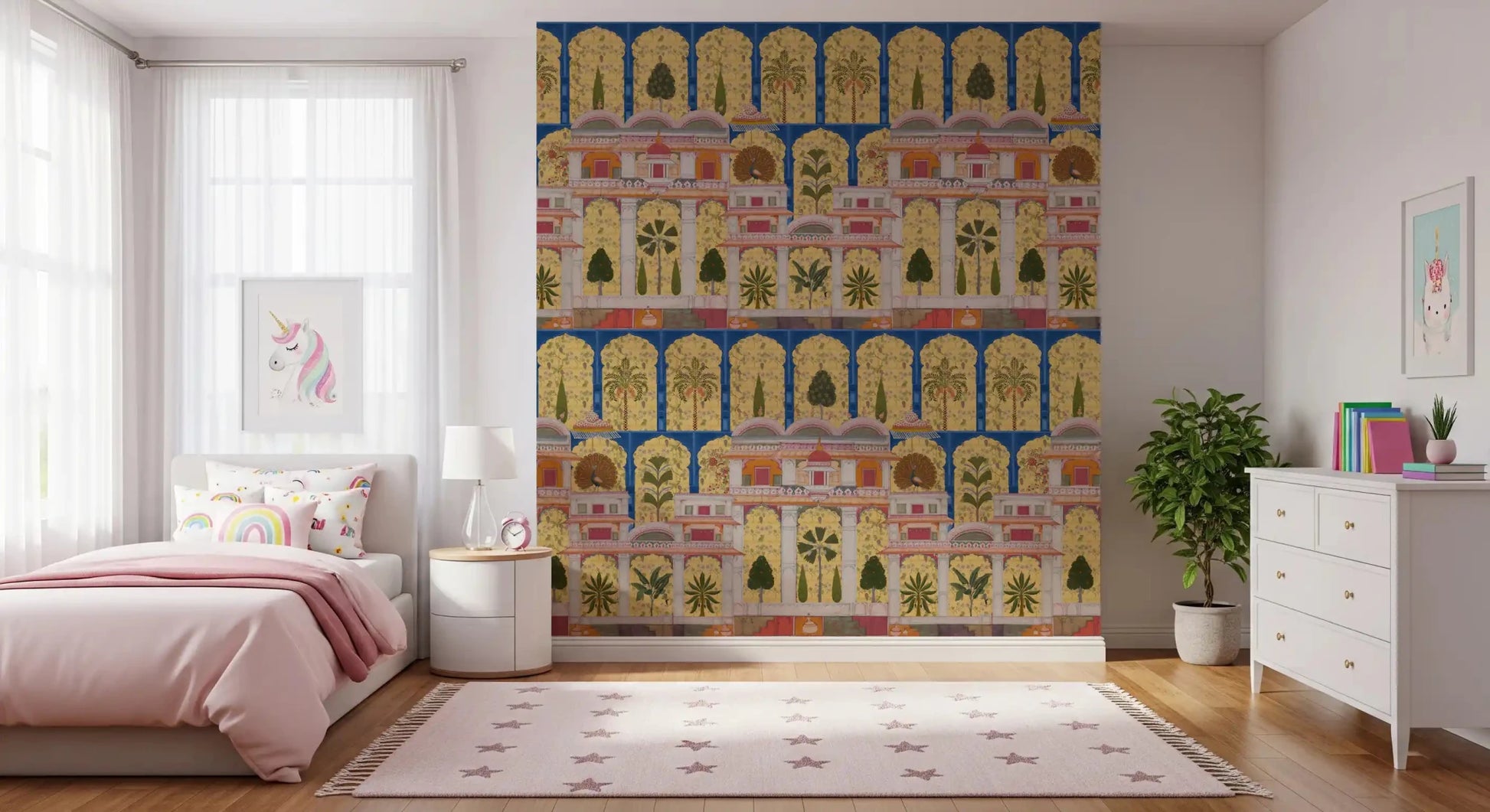 Mughal Palace Garden Wall Mural