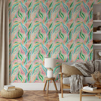 Bold zebra wallpaper for bedrooms

