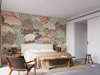 Nature-inspired wallpaper with cacti designs A969