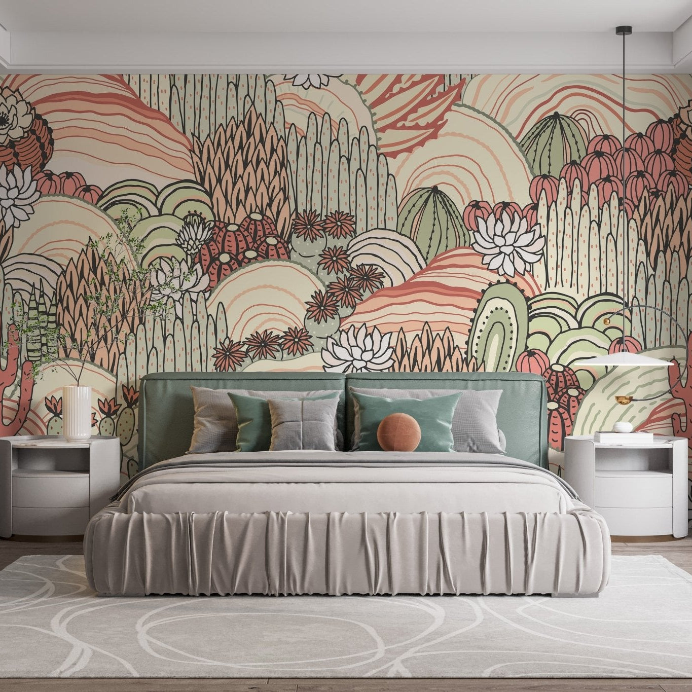 Multicolor Cactus and Succulents  Wallpaper Murals - Giffywalls A969