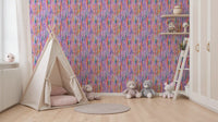 Kids Play area glow gentler against the Chromatic Flow rainbow pattern wallpaper.
GD9525