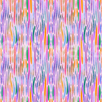 Watercolour washes of lavender and peach layer behind this Chromatic Flow wallpaper.GD9525