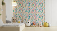 Artistic wallpaper with bold stripes

