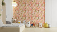 Vibrant zebra stripe wallpaper pattern

