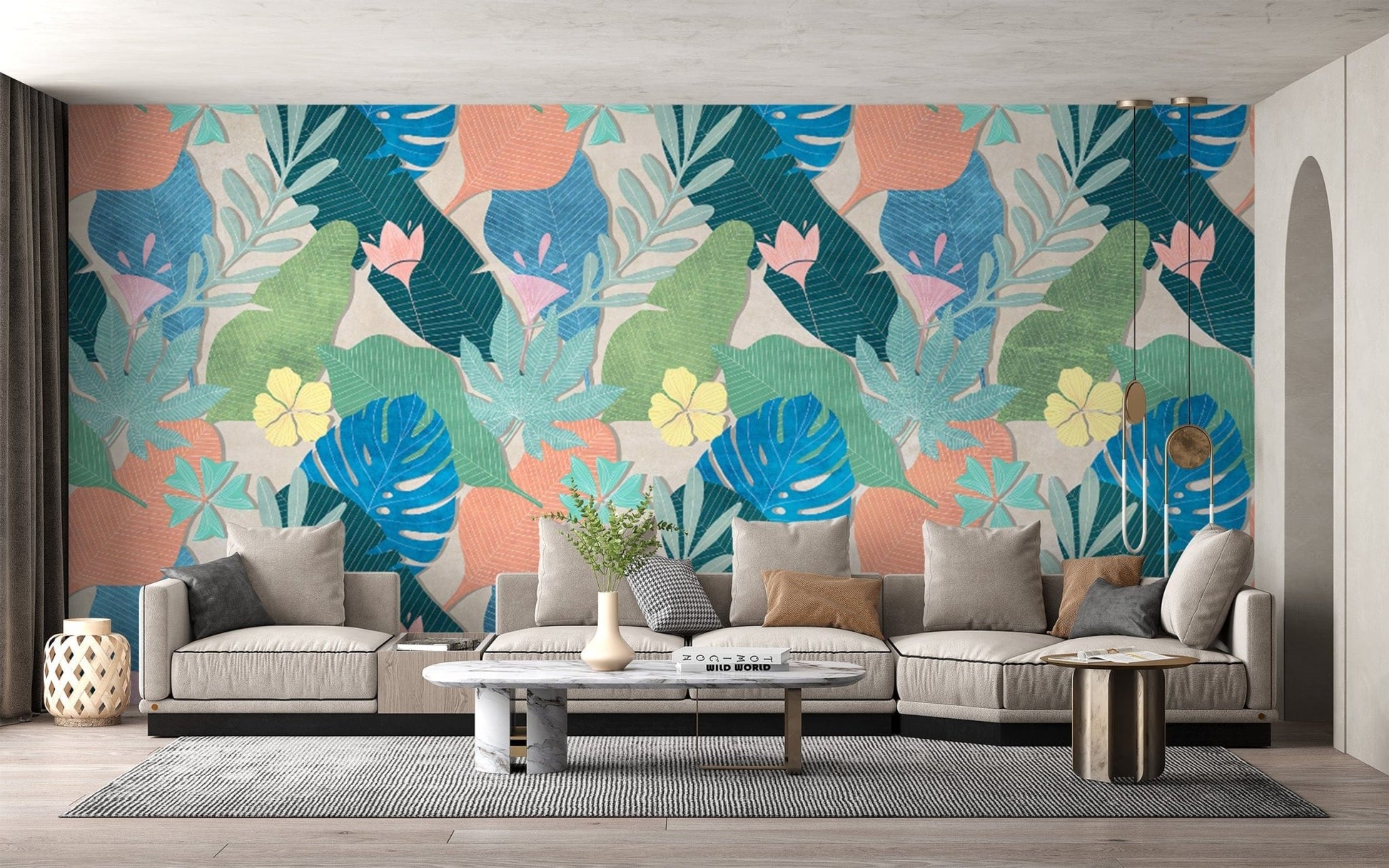 Eye-Catching Multicolor Leaf Wall Decor
