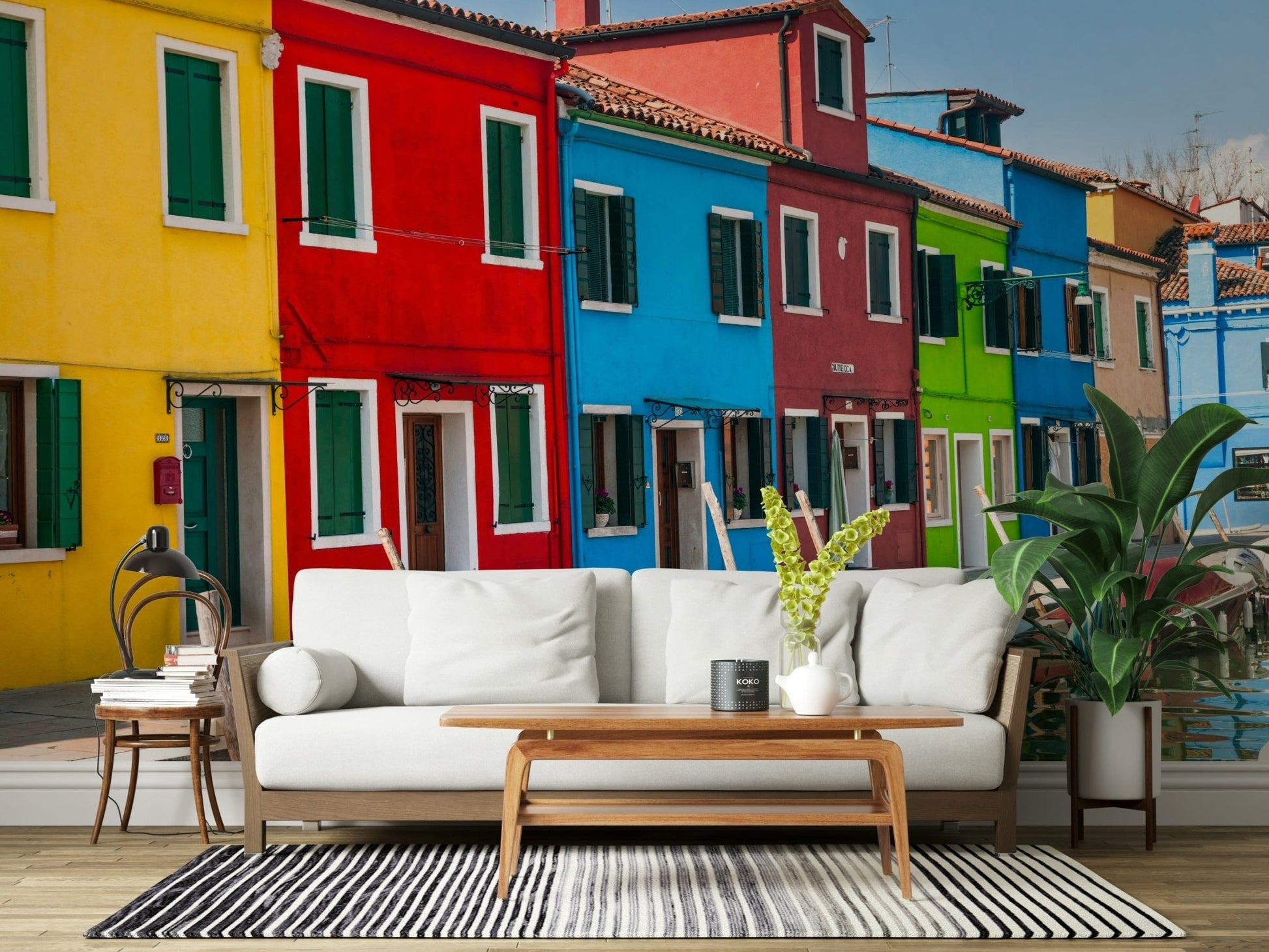 Multicolored Burano Wall Mural
