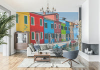 Multicolored Burano Wall Mural