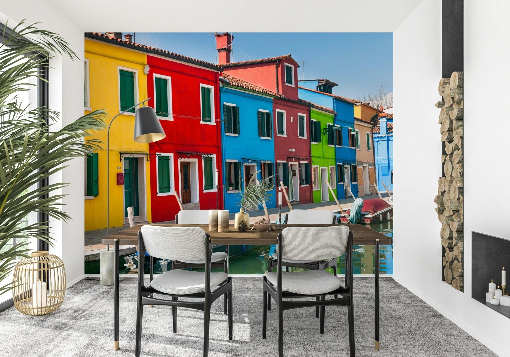 Multicolored Burano Wall Mural