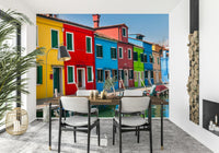 Multicolored Burano Wall Mural