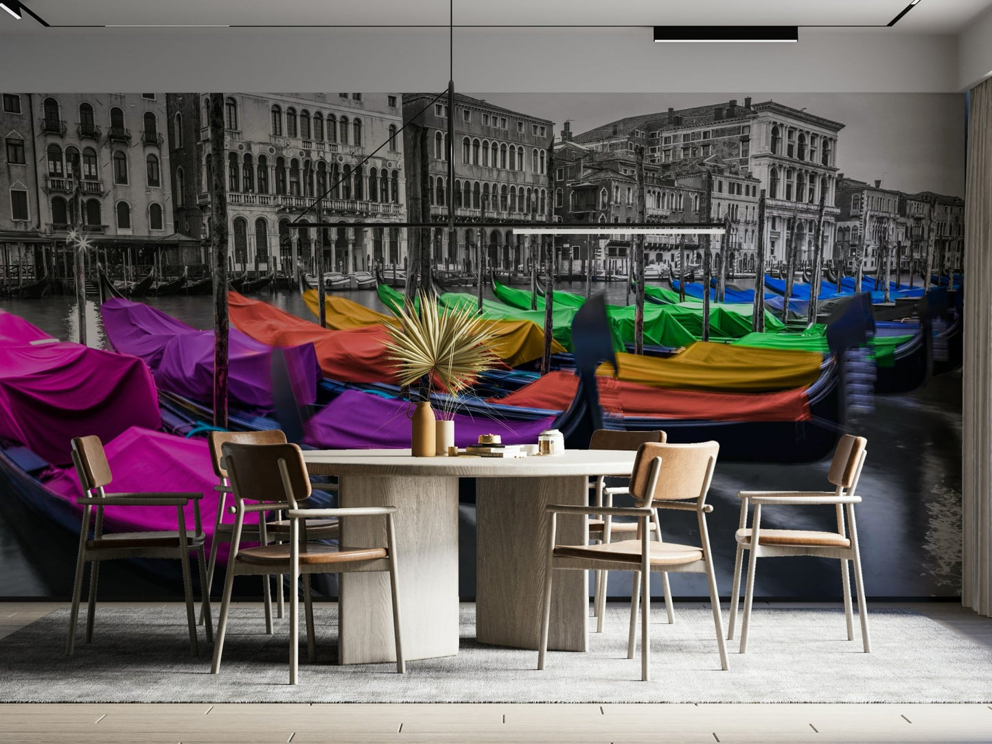Wall mural showcasing the colorful charm of Venice

