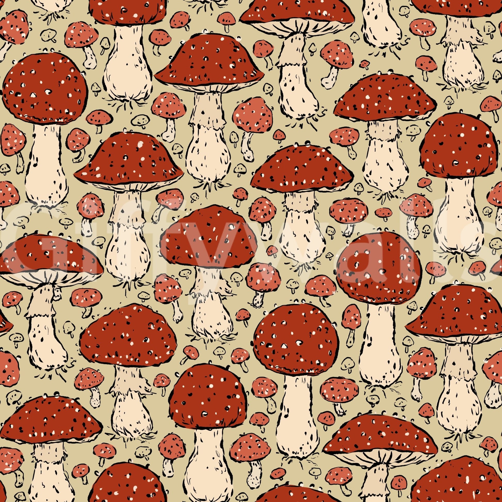 Nature-inspired mushroomcore wallpaper

