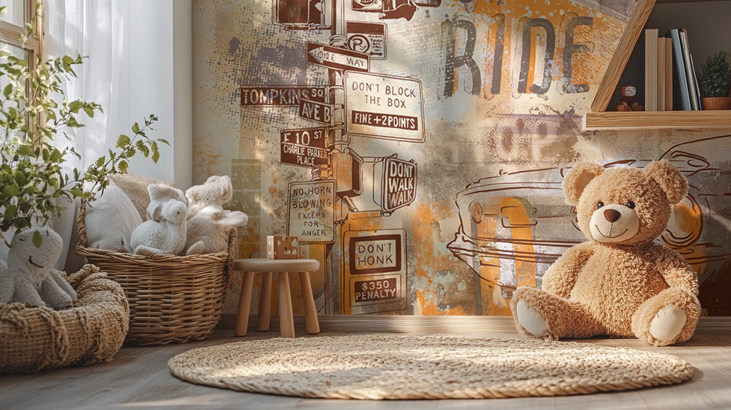 Mustang Mirage Wall Mural - Giffywalls