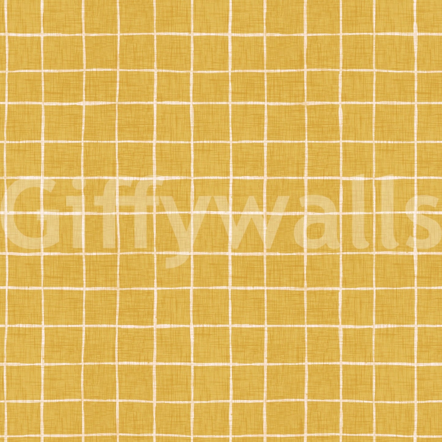 Soft yellow linen texture with hand-drawn grid