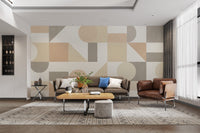 Soft-toned geometric wallpaper for home B705
