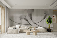 Minimalist lily blooms flower wallpaper
