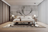 Monochrome calla lily flower wallpaper
