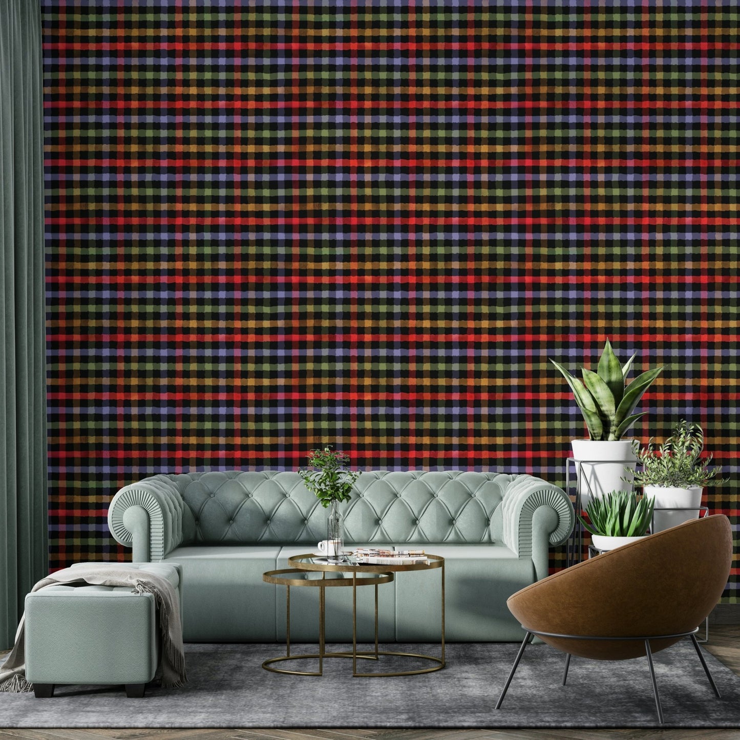 Understated wall covering.
