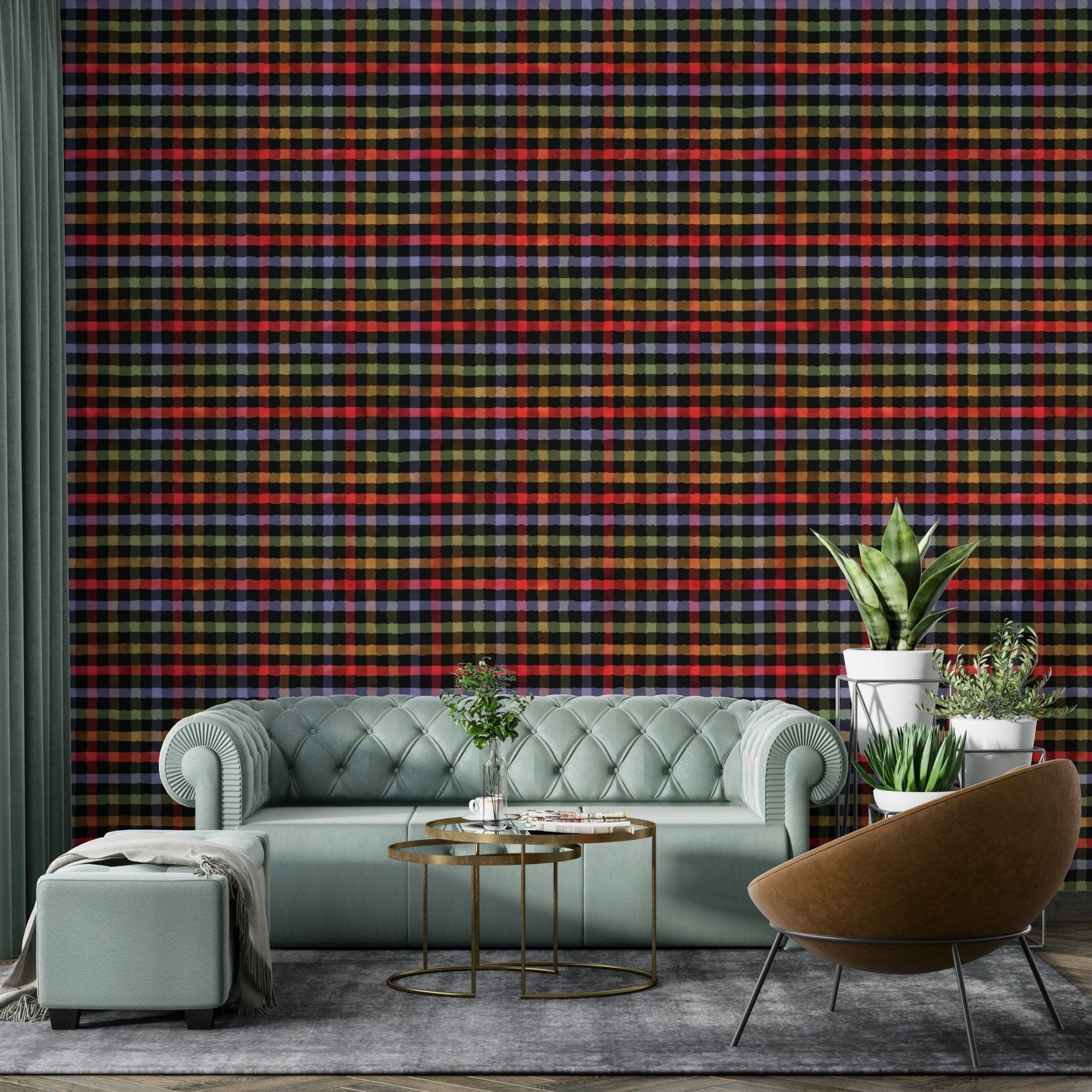 Understated wall covering.
