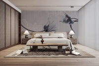 Botanical mist wallpaper for interiors
