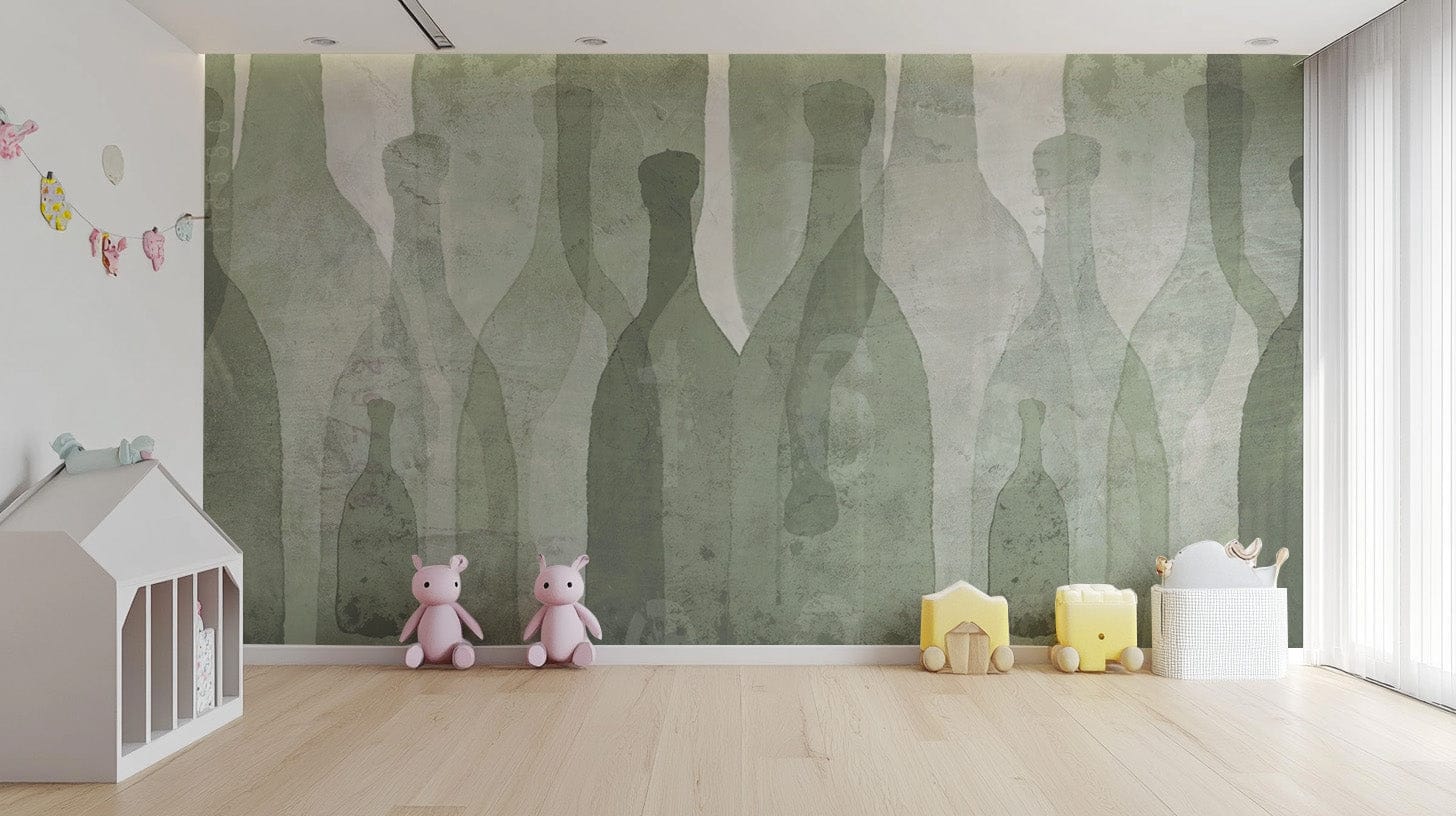 Neutral shade abstract wall mural
