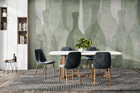 Layered abstract print wallpaper
