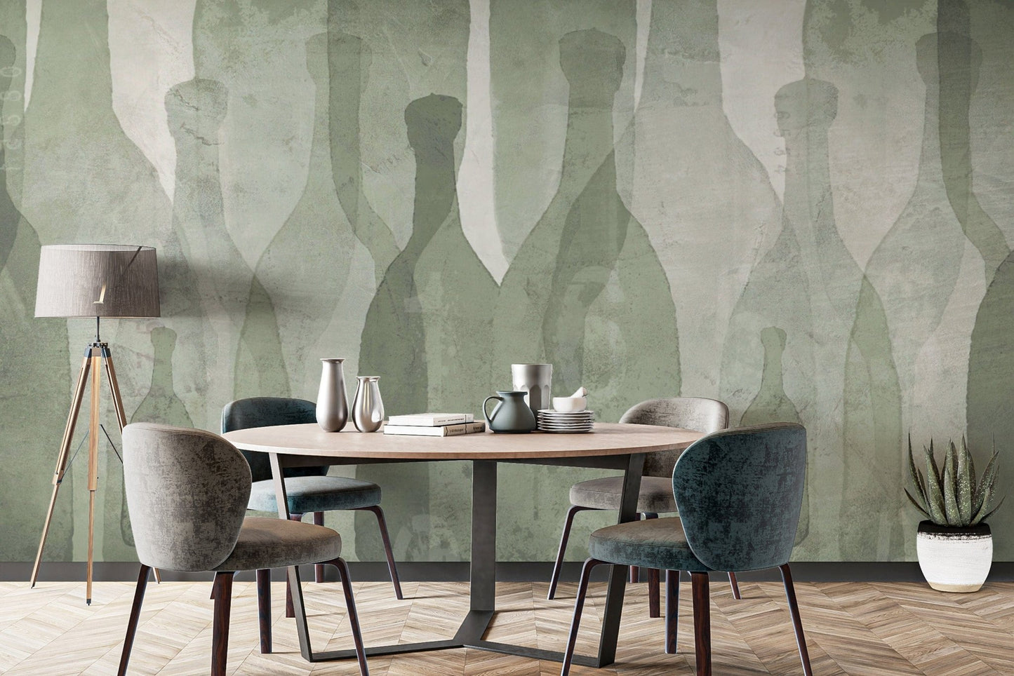 Muted tone abstract wall décor
