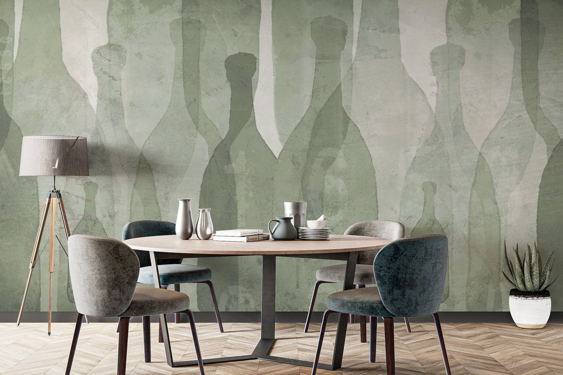 Muted tone abstract wall décor
