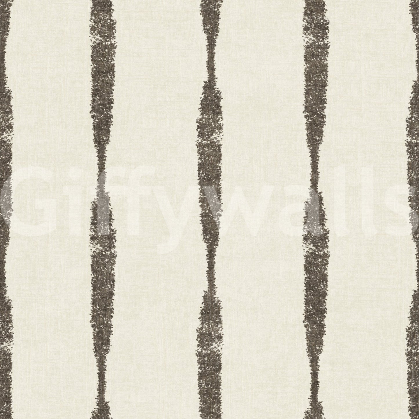 Two warm-neutral tones layer quietly on Muted Green Distressed Stripe Cream wallpaper.⁠GD9607