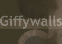 Brushed by hand, watercolour edges shape Muted Horizon Geometry wall mural.GD9601