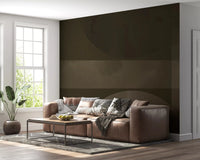 At top and bottom, Muted Horizon Geometry wall mural anchors two olive circles.GD9601