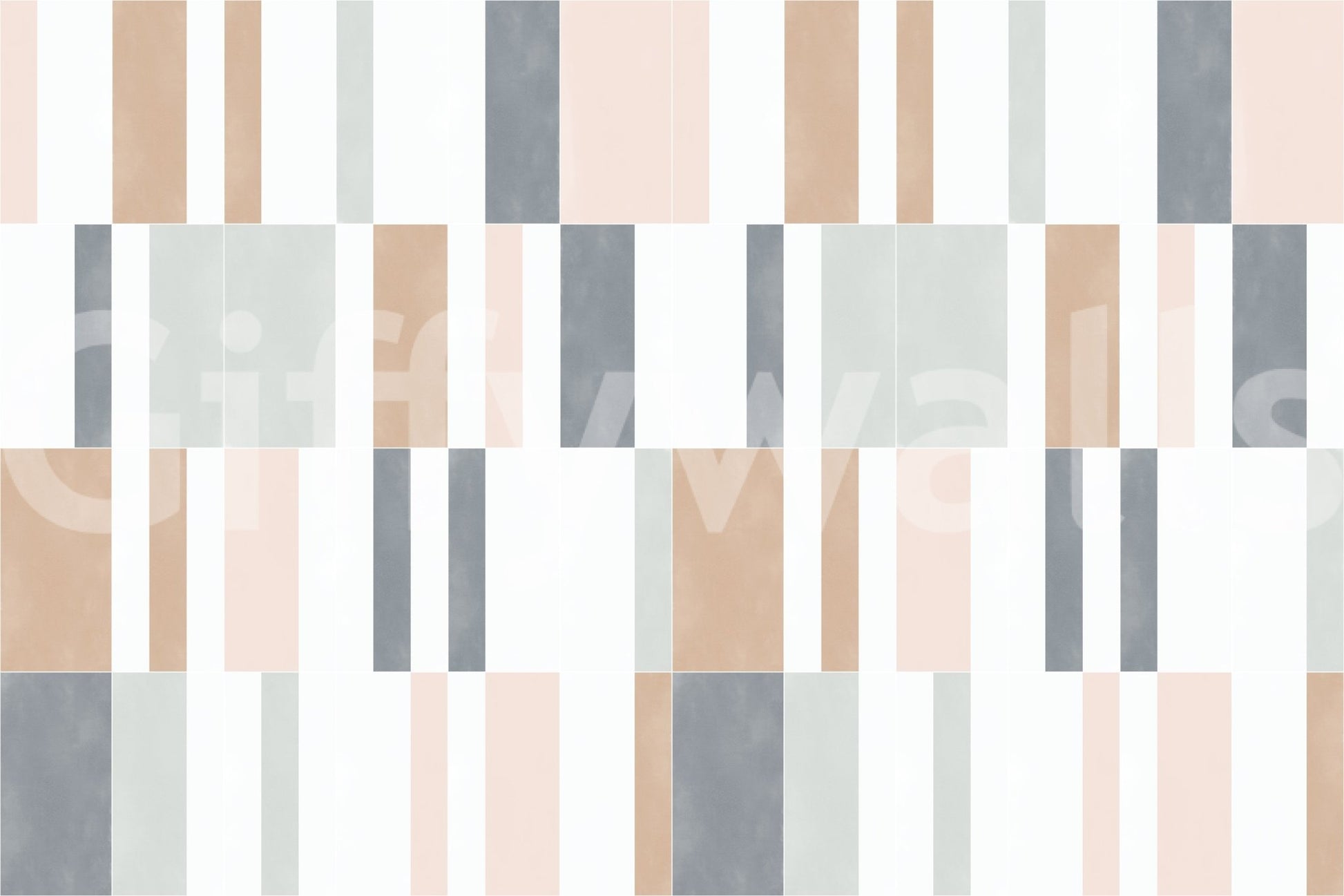 Elegant and sophisticated pastel tiles wall mural.

