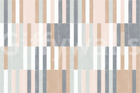 Subdued pastel tile mural creating an inviting ambiance.

