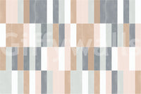 Elegant and modern muted pastel tile mural for walls.

