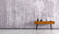 Soft Tree Silhouette Wallpaper for Home
