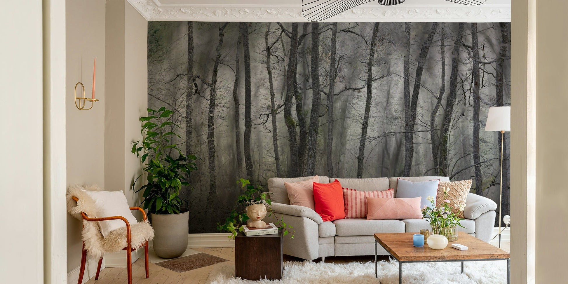 It gives a feeling of calm, profound mystery, and inviting natural beauty.
