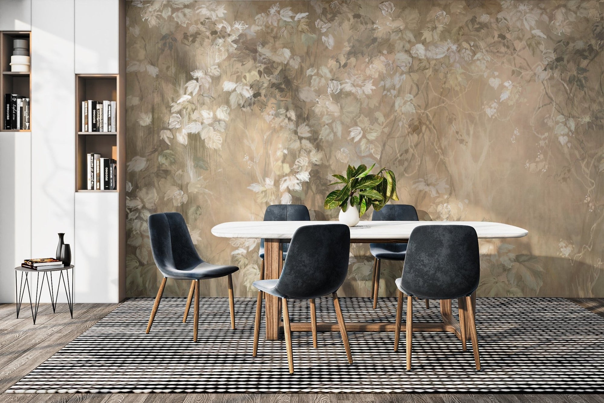 Mystic Branches Light Brown Wall Mural B473