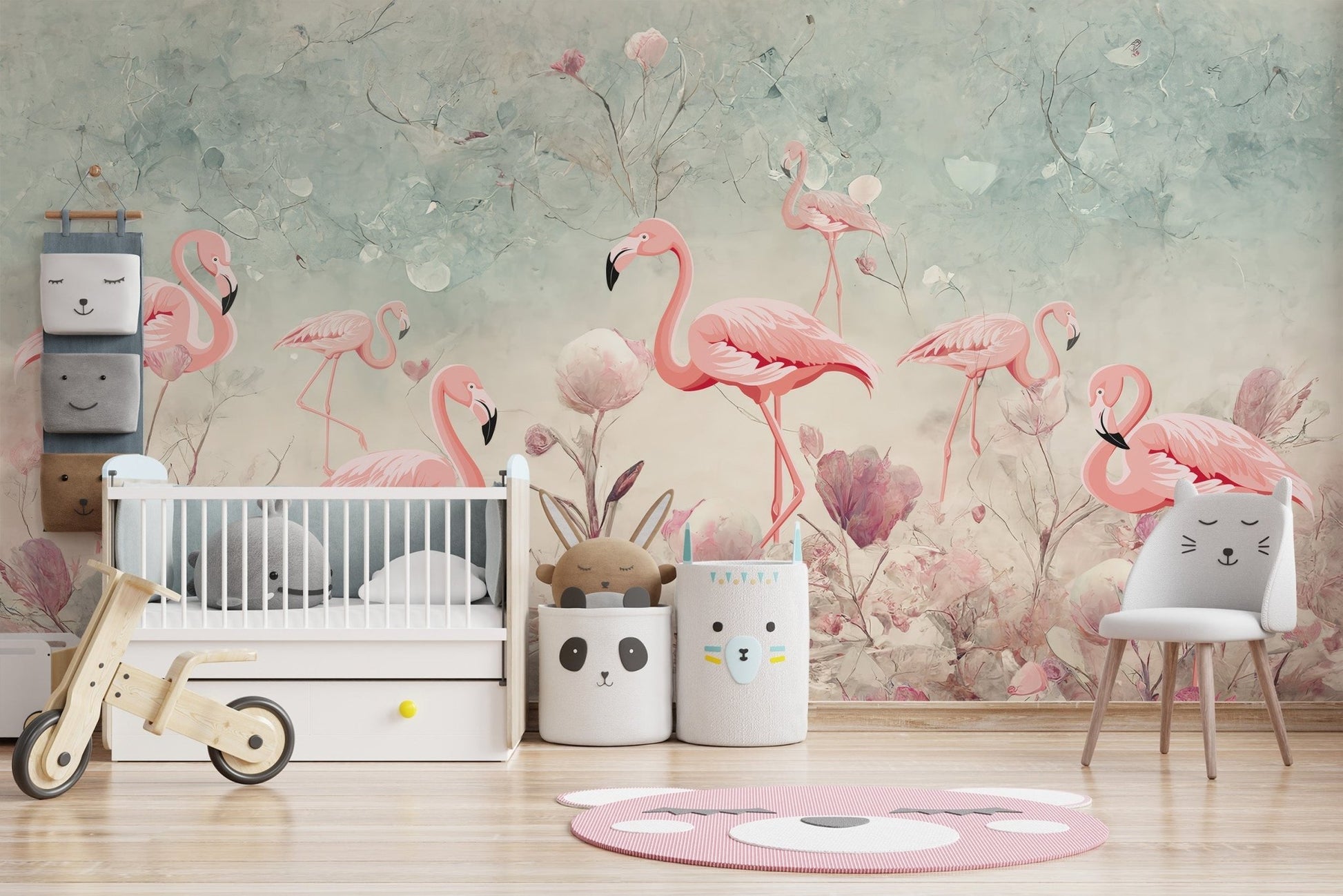 Ethereal Flamingo Habitat Wall Design C191
