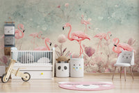 Ethereal Flamingo Habitat Wall Design C191
