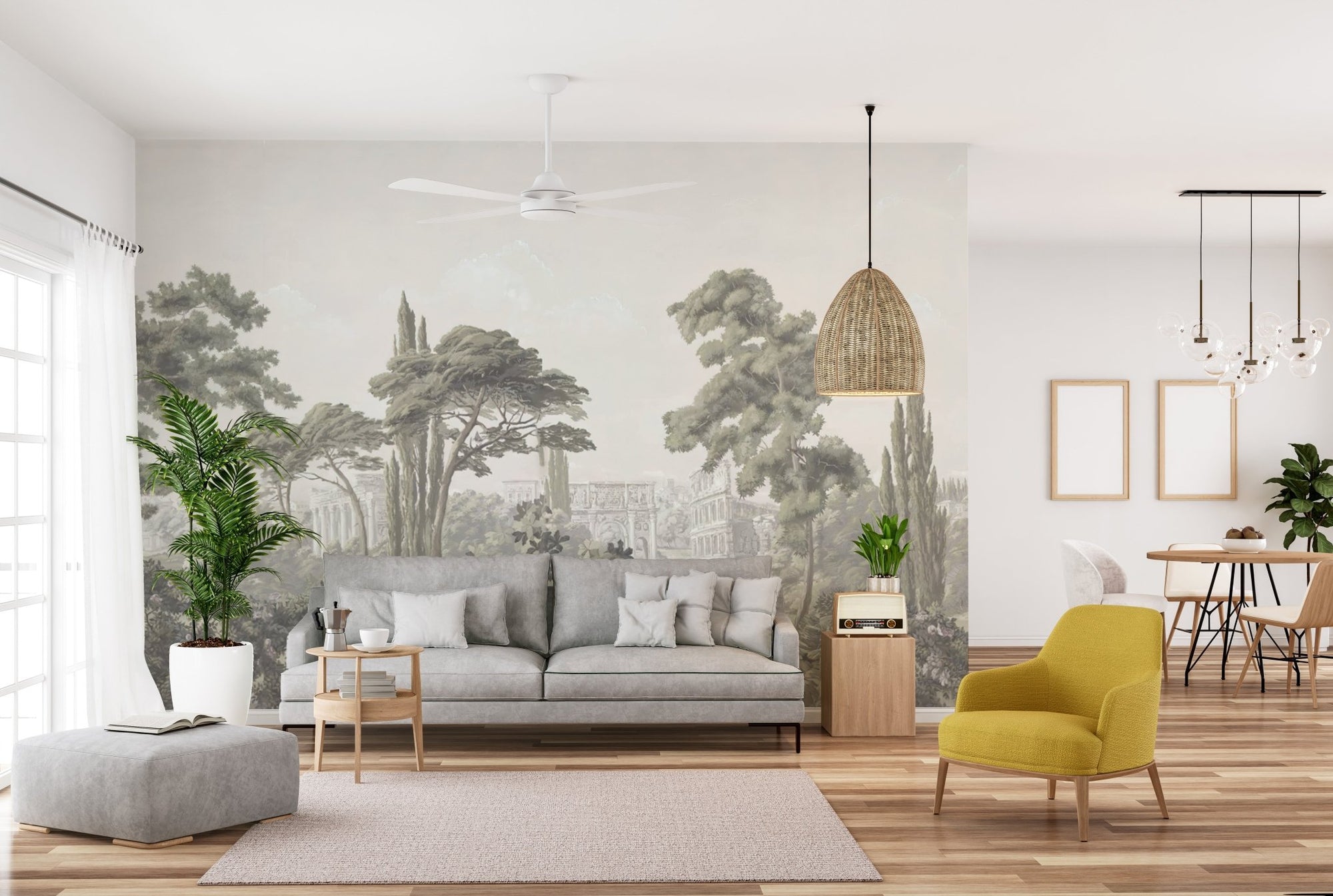 Enchanted Jungle with Mist Wallpaper
 B512